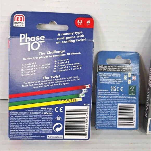 Travel Card Game Lot (4) Phase 10 Scrabble Slam Family Feud DOS Go Complete Set - Picture 5 of 6